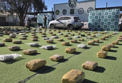 La droga estaba distribuida en 287 paquetes.
