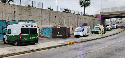 La víctima fue arrojada desde 6 metros de altura.