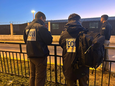 El equipo ECOH concurrió al sitio del suceso el día de los hechos. 