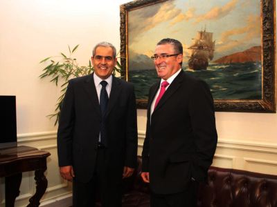 Fiscal Nacional, Sabas Chahuán y presidente del Senado, Jorge Pizarro.
