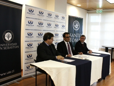 Con las Universidades San Sebastián y Santo Tomás se firmó convenio de pasantías académicas.