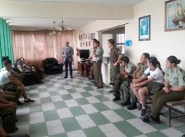El fiscal Juan Andrés Shertzer valoró la buenas acciones de trabajo que se llevan a cabo junto a Carabineros de la comuna. 