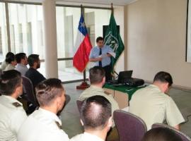 El fiscal jefe de flagrancia, Luis Pablo Cortés Reyes, impartió el taller.