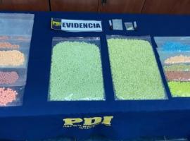 Las pastillas de MDMA o éxtasis que se le incautaron a la organización.