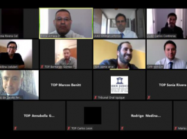 Todos los juicios orales se realizaron por sistema de videoconferencia.