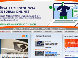 En la página de la Fiscalía podrá descargar y completar un formulario de denuncias.