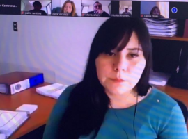 La fiscal (s) Kelly Pérez estuvo a cargo de la audiencia de control de detención.