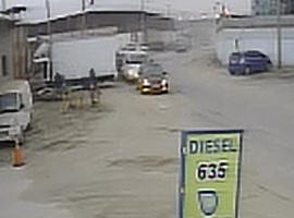 Imagen del momento del robo obtenida de una cámara de vigilancia del sector.