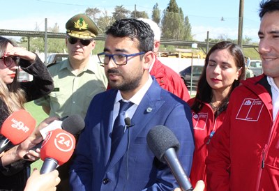 El fiscal Ibacache destacó la coordinación para el desarrollo de las diligencias de este caso.