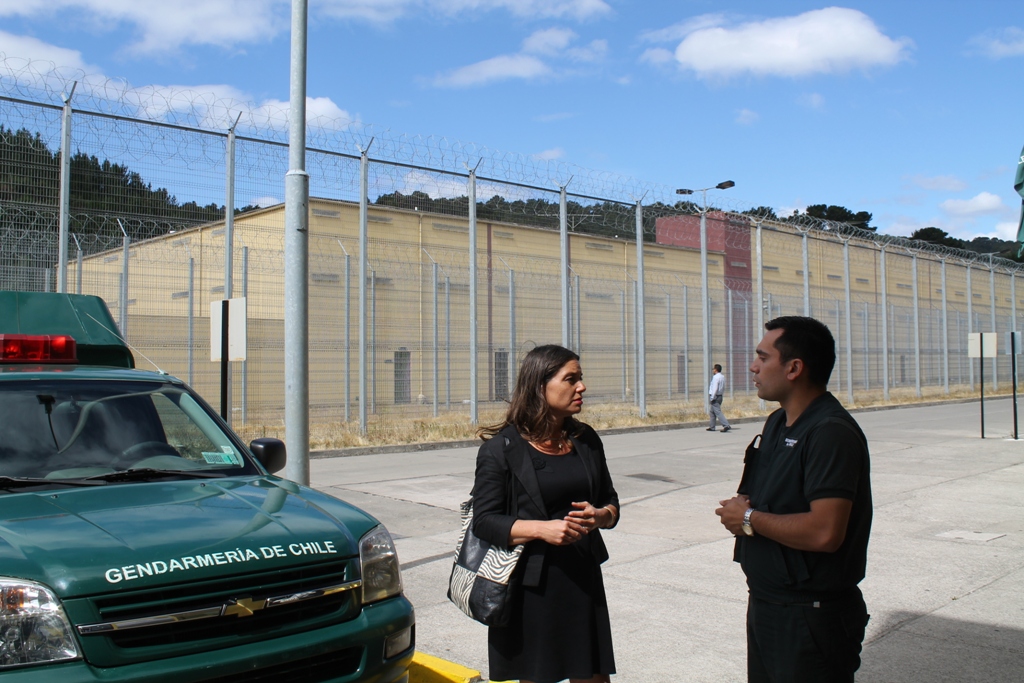La fiscal Tatiana Esquivel se constituyó esta tarde en el Complejo Penitenciario.