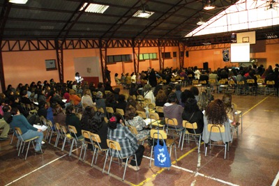 Una masiva concurrencia de padres y apoderados se dieron cita en este encuentro.