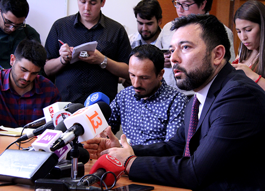 Fiscal de Maipú, Tufit Bufadel Godoy en punto de prensa caso Cangri