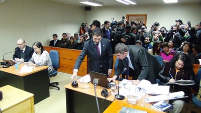 La audiencia duró más de dos horas y media y concurrió una alta cantidad de asistentes.