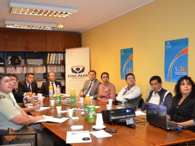 En la reunión, el Fiscal expuso cifras sobre los delitos que ocurren en el centro de Iquique.
