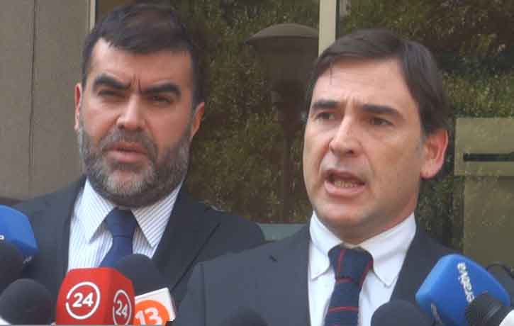 Fiscal jefe, José Morales y fiscal regional Centro Norte Andrés Montes