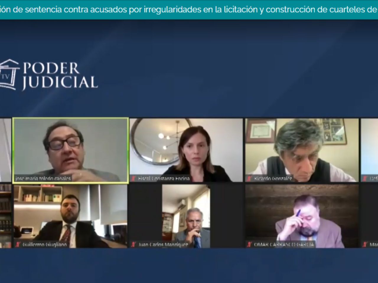 lectura de sentencia condenatoria