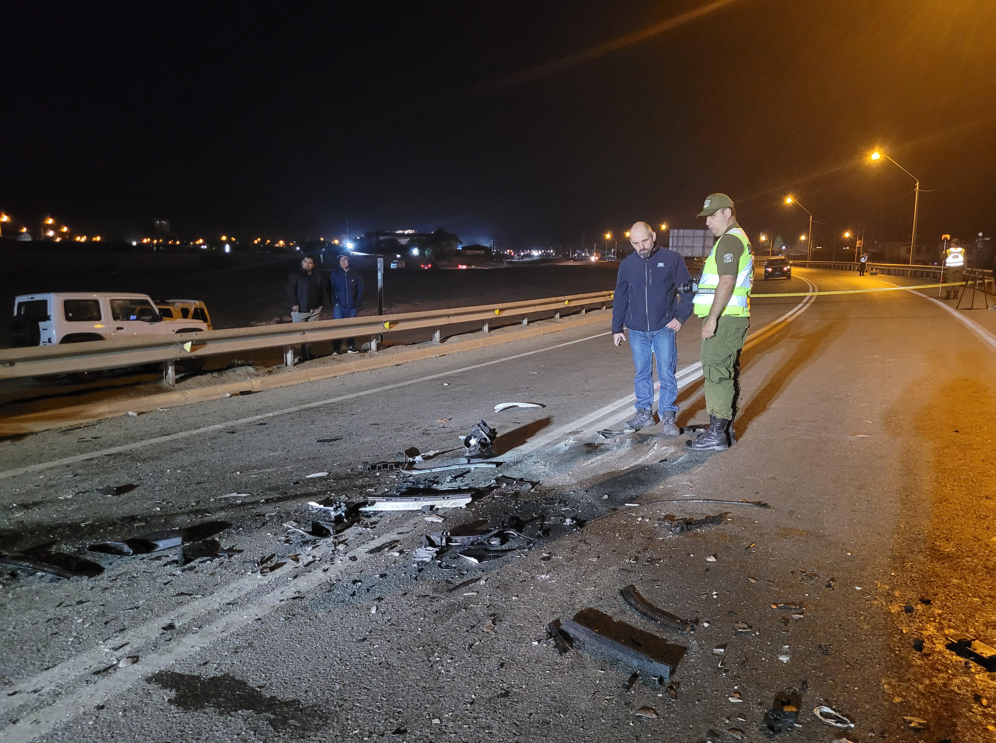 Fiscal Marcelo Torres se constituyó en el lugar del accidente.