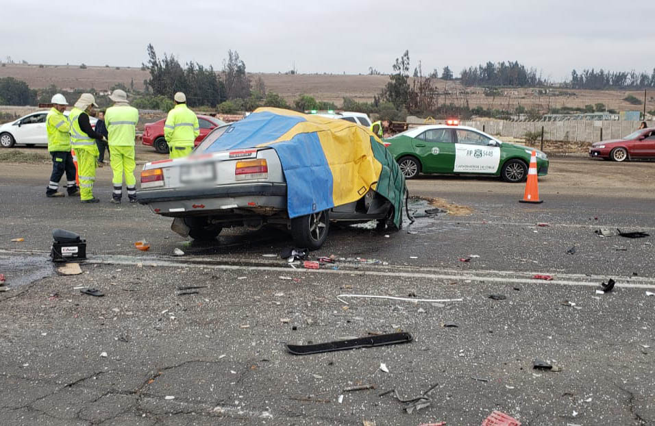 El accidente ocurrió entre las comunas de Vallenar y Huasco.