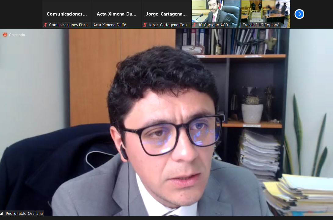 La audiencia de formalización fue asumida por el fiscal Pedro Pablo Orellana. 