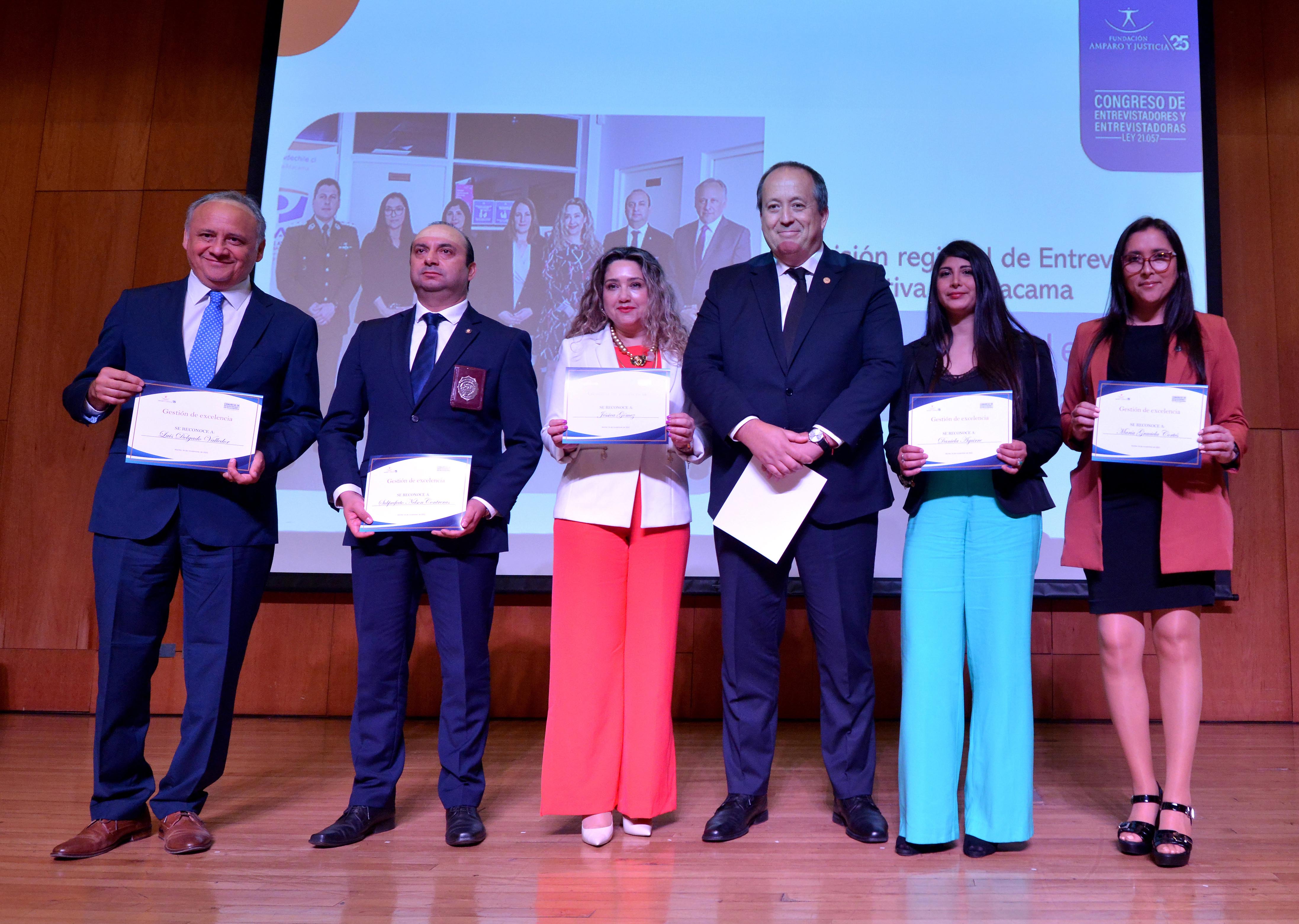 El Equipo de la Fiscalía de Atacama recibió la distinción. 