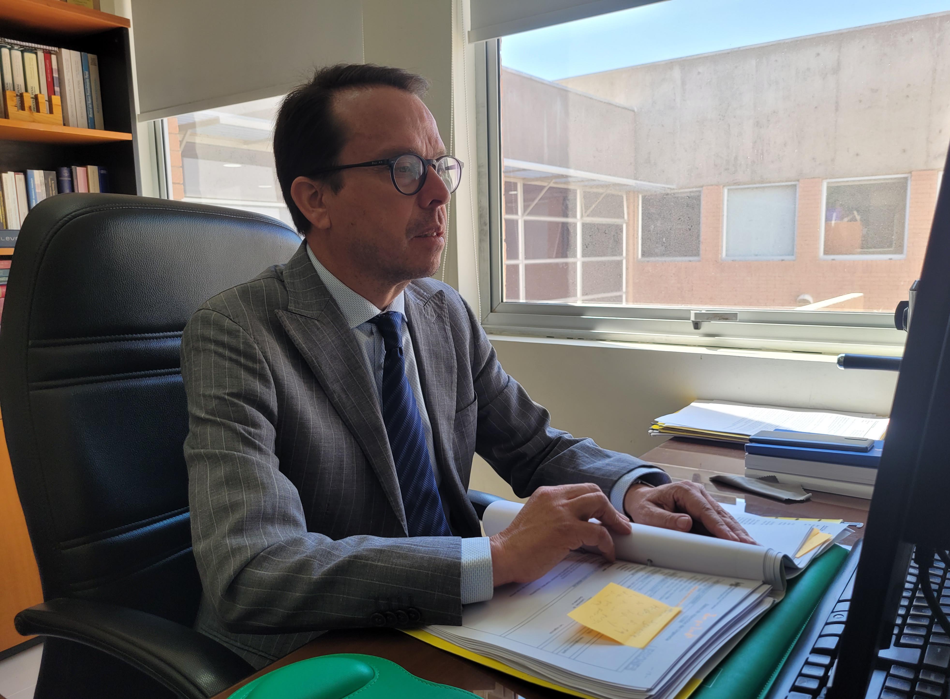 Fiscal Ariel Guzmán asumió la audiencia de Juicio Oral.
