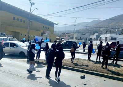 La comunidad educativa se movilizó tras la agresión.