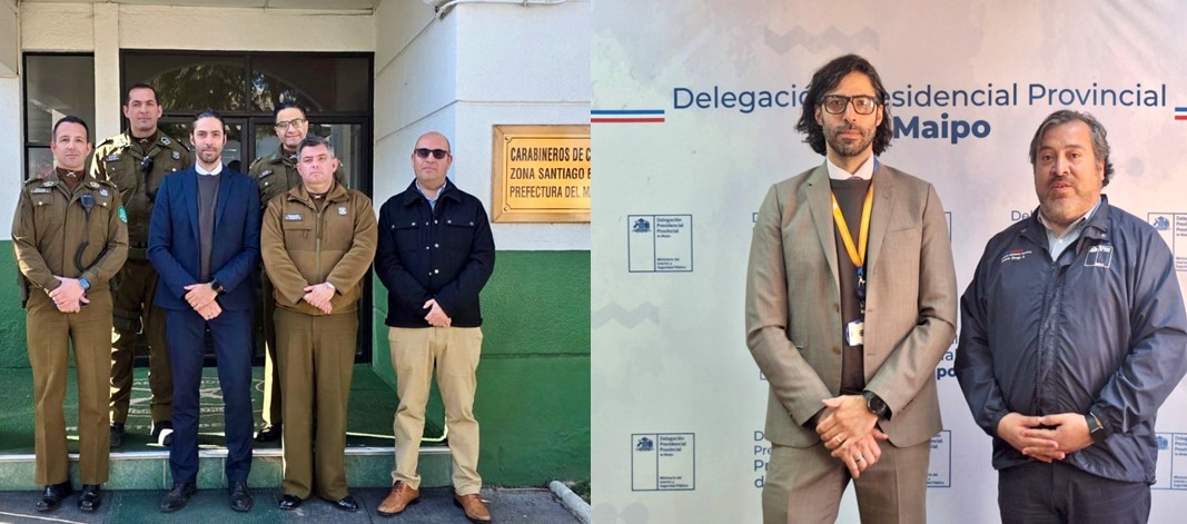 Se muestran fotos de las reuniones con autoridades.