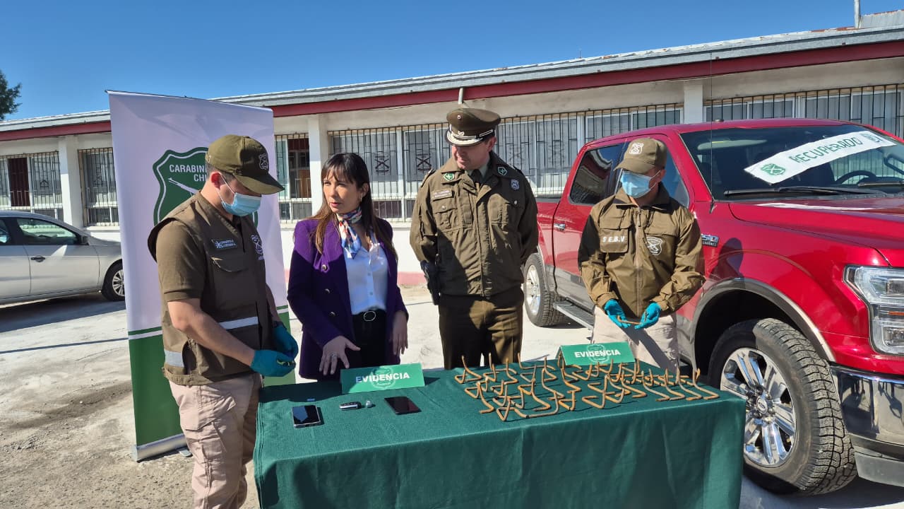 punto de prensa en Carabineros