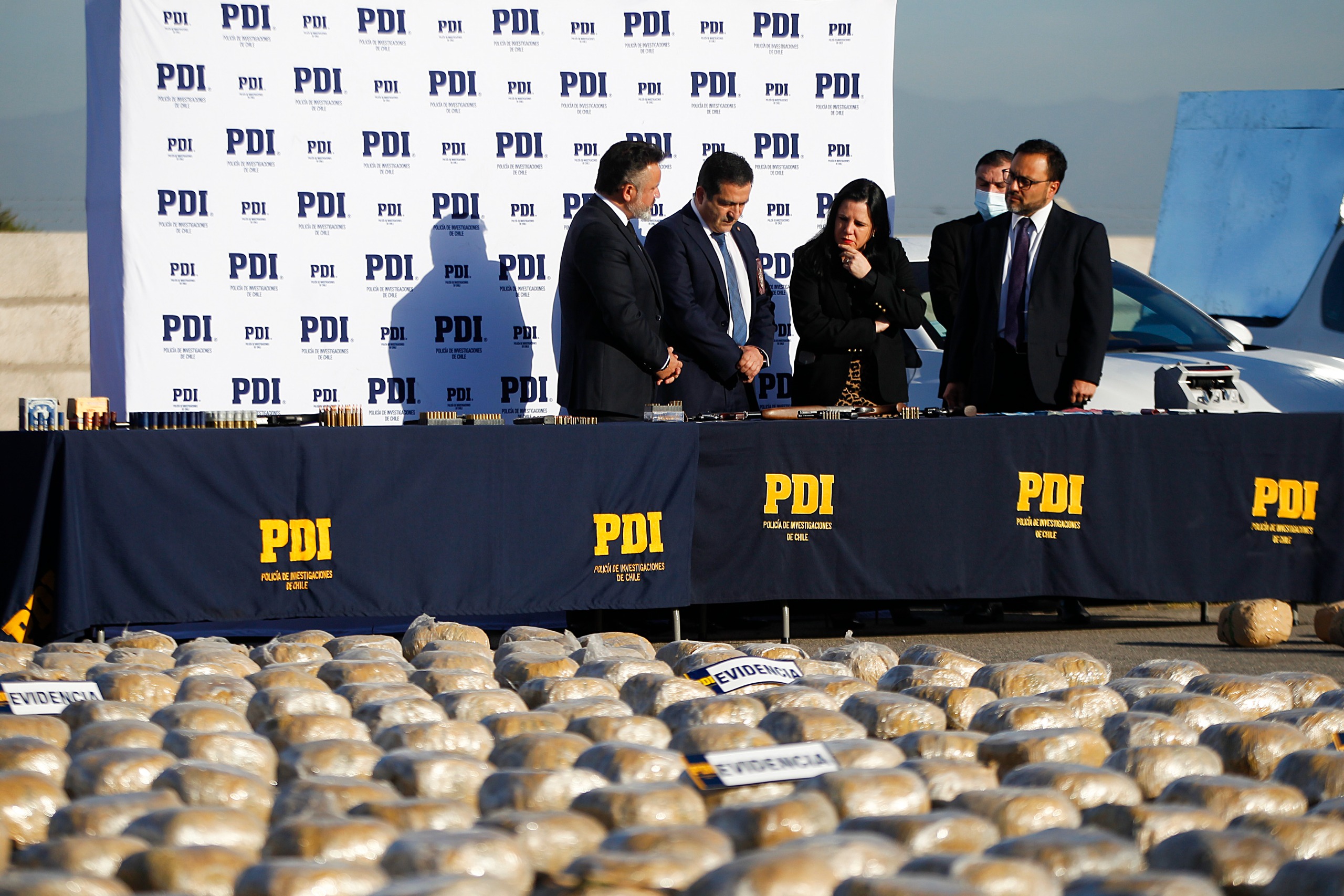 Fotografía otorgada por Subsecretaría de Seguridad Pública.