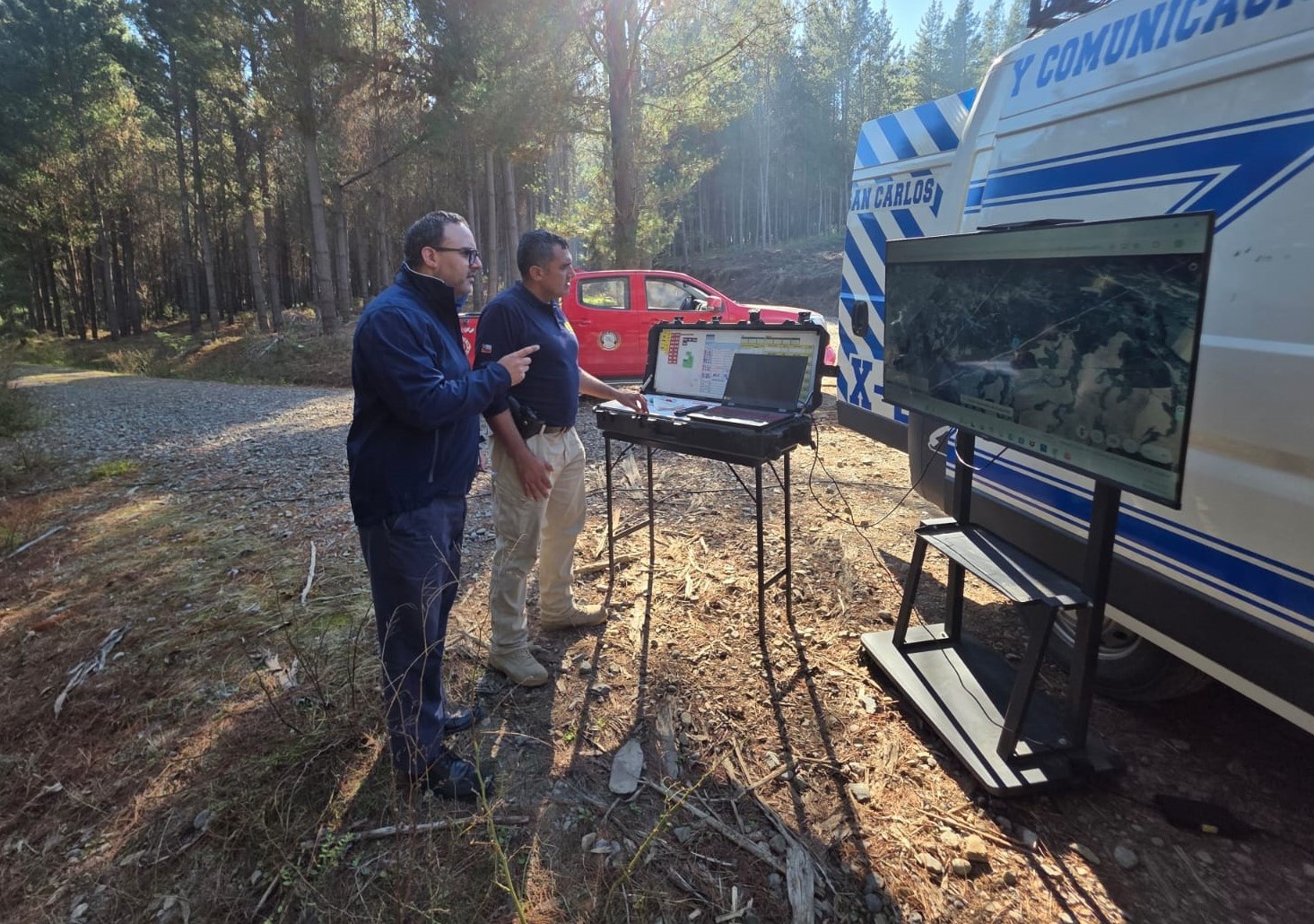 Fiscal en puesto de mando.