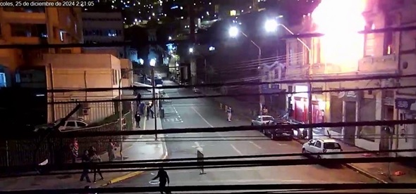 Incendio con resultado de muerte en Valparaíso.