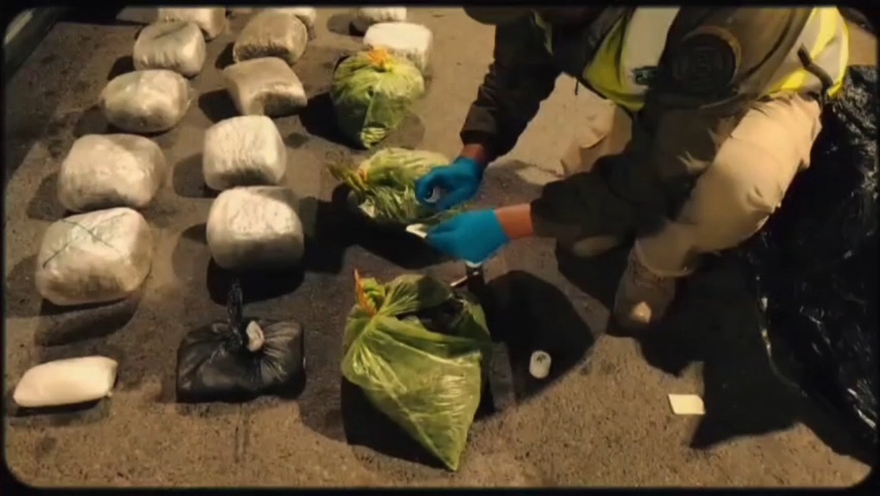 Incautación de droga en carretera