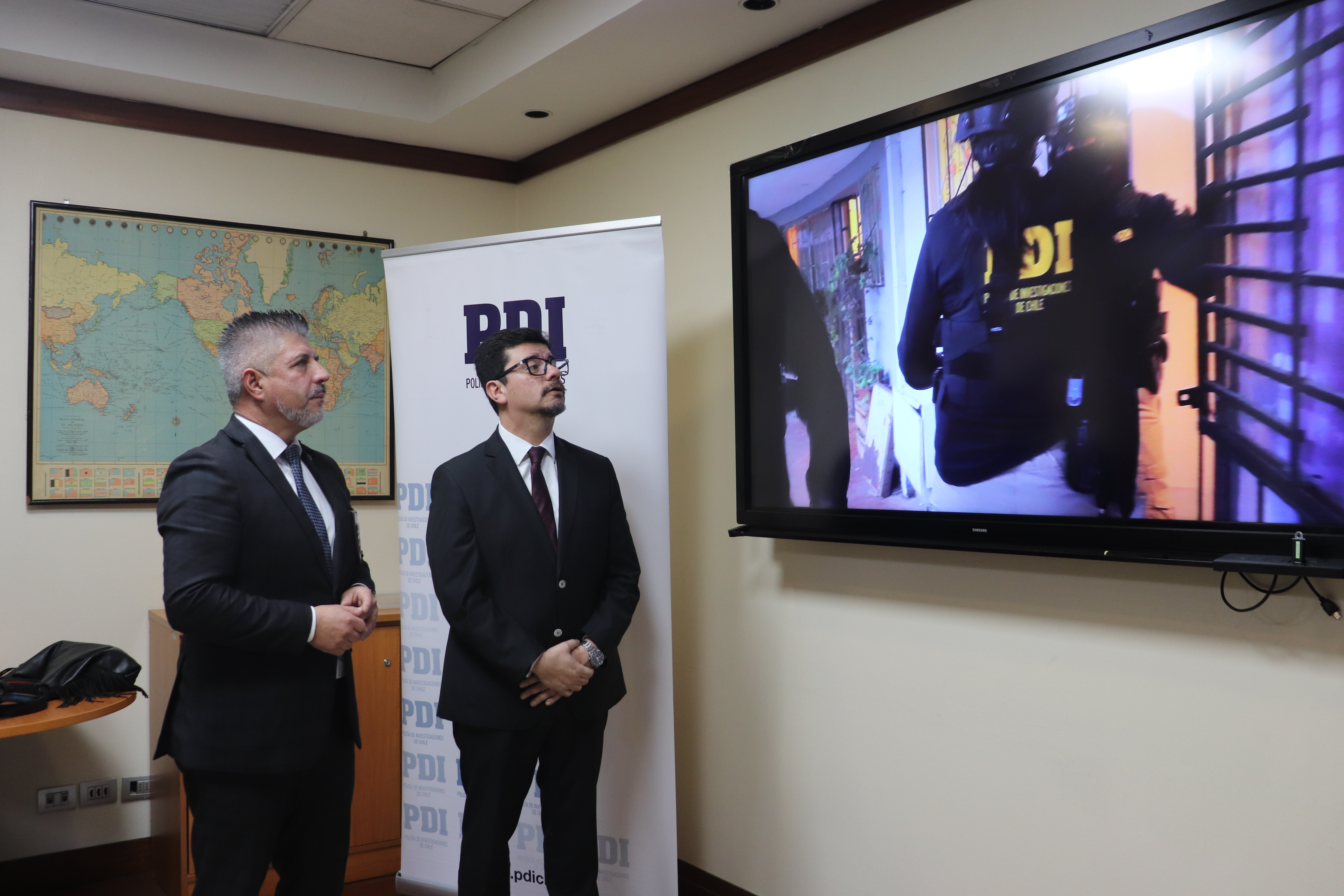 Jefe Regional PDI junto a Fiscal Jefe SAC Valparaíso