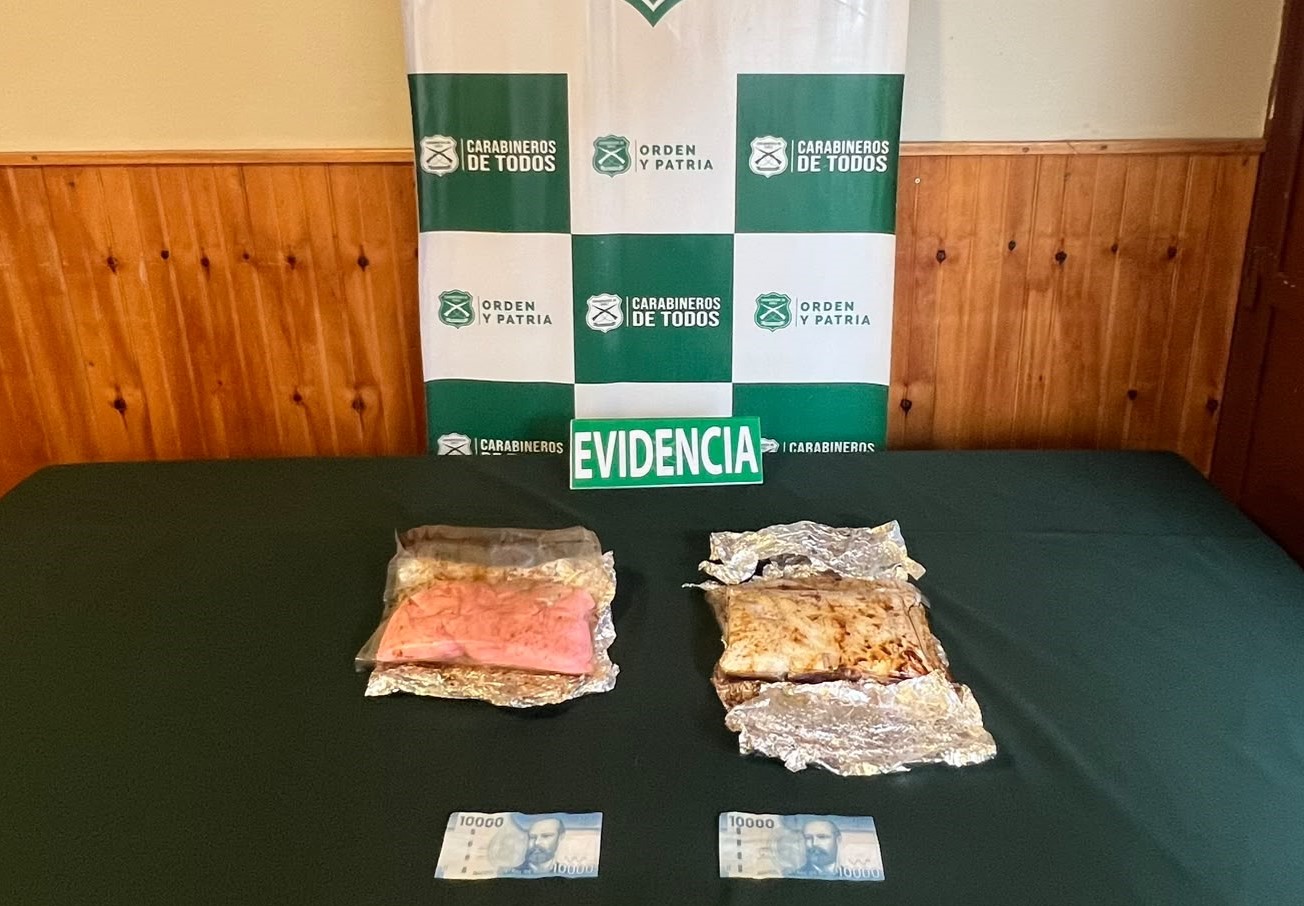 Incautación de droga en carretera