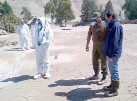 El fiscal Gabriel Meza se ha trasladado a cada uno de los sitios en que han aparecido víctimas fatales en la Copiapó y Tierra Amarilla.