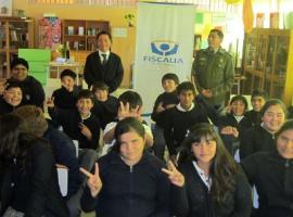 Los alumnos tuvieron una activa participación en la charla brindada por el fiscal Alejandro Vidal.