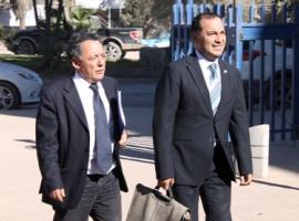 El fiscal Alejandro Vidal y abogado asesor de la Fiscalia Regional de Atacama, Javier Castro.