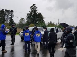 La diligencia se efectuó hoy en el acceso norte de Valdivia.