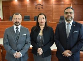 De izquierda a derecha, los abogados Carlos Palma, Ximena Gutiérrez y Francisco Ortega.