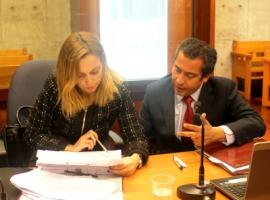 Los fiscales Rossana Folli y Miguel Ángel Orellana en el juicio oral.
