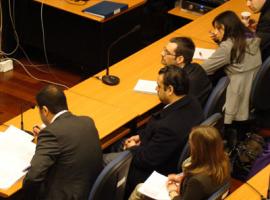 Audiencia realizada en el Segundo Juzgado de Garantía.