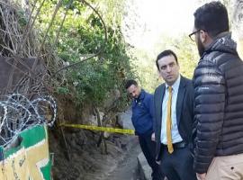 El fiscal dirigió las diligencias del caso en el lugar en que se realizó el hallazgo.