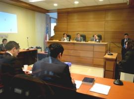 Fiscal a cargo del caso, Fernando Dobson Soto, interrogando a la imputada.