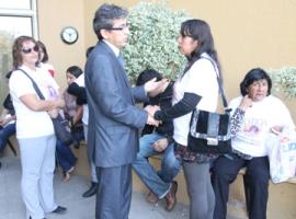 Héctor Mella entregó todo el apoyo a los familiares de la víctima de este violento crimen ocurrido el año pasado.