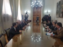 El Fiscal Nacional junto al senador Harboe, presentó al Ministro del Interior el proyecto de ley sobre seguridad de fiscales