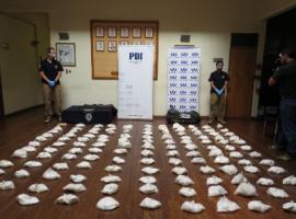 Decomiso exhibido en la PDI de Antofagasta
