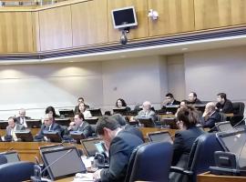 Fiscal nacional durante la sesión en el Congreso