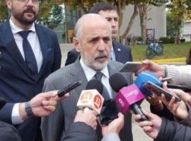 Fiscal Nacional, Jorge Abbott, participó hoy en actividades en la Universidad de Talca.
