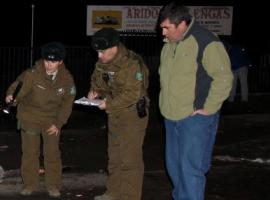 El hecho se registró durante la madrugada y es investigado por Carabineros.