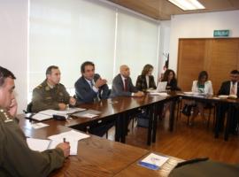 Tanto con Carabineros como con la PDI se efectuaron reuniones de coordinación.